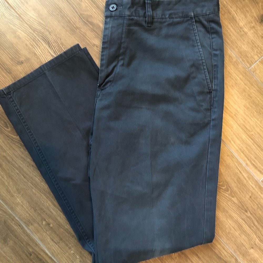 Bonobos blue straight washed chinos 35x32